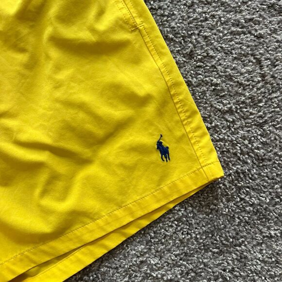 Polo Ralph Lauren Traveler Classic Swim Trunks Shorts Yellow Mens Size Medium - Picture 3 of 10